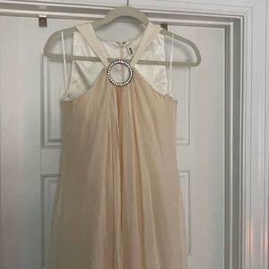 Long flowy cream Trina Turk dress